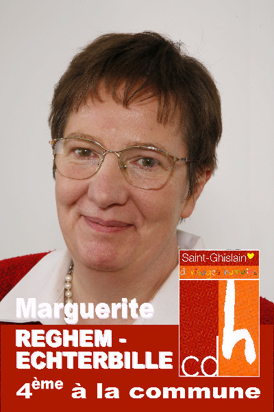 Marguerite Reghem-Echterbille 4ème liste cdH aux élections communales de Saint-Ghislain